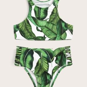 Palm Little Girls Two Piece Bikini Kids